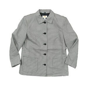 Talbots Women's Size 10 Five Button Blazer OFFICE Multicolor Long Sleeve Cotton